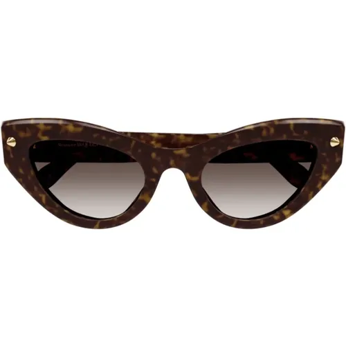 Iconic Sunglasses - Cat-Eye Style , female, Sizes: ONE SIZE - alexander mcqueen - Modalova