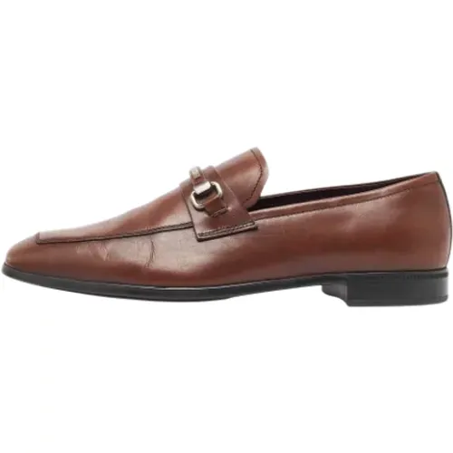 Pre-owned Flats, male, , Size: 8 1/2 US Pre-owned Leather flats - Prada Vintage - Modalova