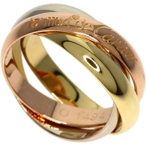 Pre-owned Yellow Gold rings , female, Sizes: ONE SIZE - Cartier Vintage - Modalova