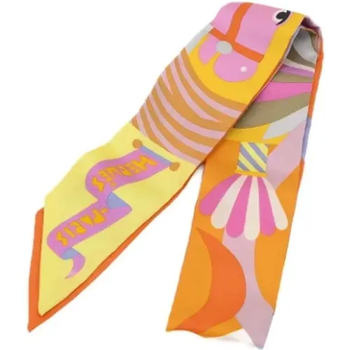 Pre-owned Scarves, female, , Size: ONE SIZE Pre-owned Silk scarves - Hermès Vintage - Modalova