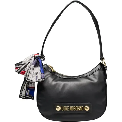 Bunte Schal Handtasche mit Reißverschluss - Love Moschino - Modalova