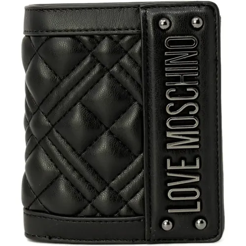 Wallets & Cardholders, female, , Size: ONE SIZE Small Womens Wallet Autumn/Winter Collection - Love Moschino - Modalova