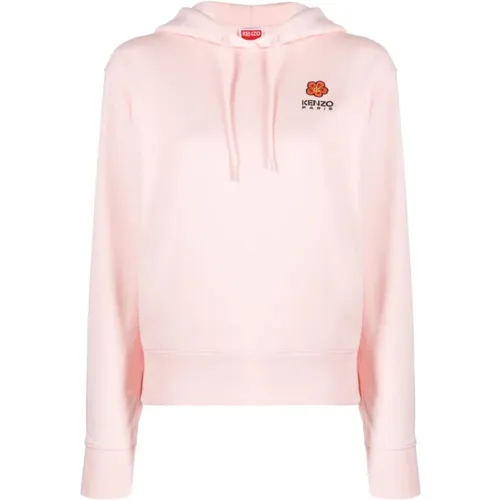 Rosa Boke Flower Baumwoll-Fleece Hoodie - Kenzo - Modalova