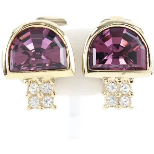 Pre-owned Jewellery, female, , Size: ONE SIZE Pre-owned Metal earrings - Dior Vintage - Modalova