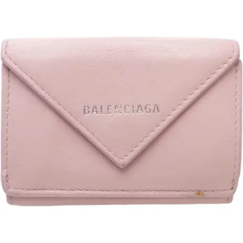 Pre-owned Leather wallets , female, Sizes: ONE SIZE - Balenciaga Vintage - Modalova