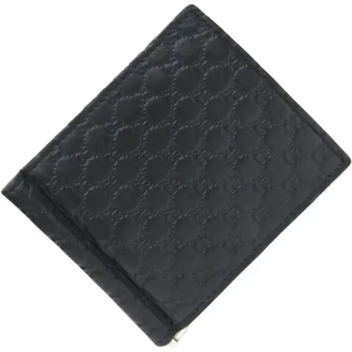 Pre-owned Wallets, male, , Size: ONE SIZE Pre-owned Leather wallets - Gucci Vintage - Modalova