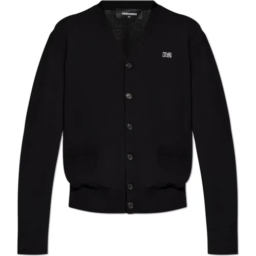 Knopf-up Cardigan , Damen, Größe: XS - Dsquared2 - Modalova