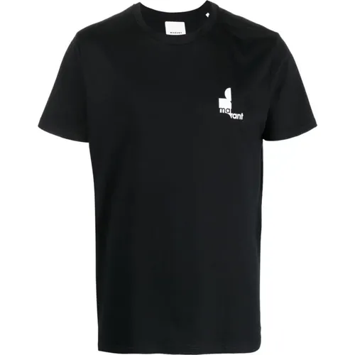 T-Shirt mit bedrucktem Logo , Herren, Größe: L - Isabel marant - Modalova