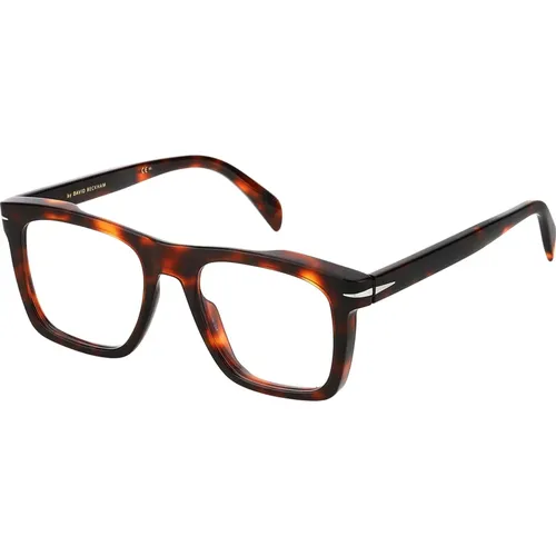 DB 7020 Sonnenbrillen in Red Havana , unisex, Größe: 53 MM - Eyewear by David Beckham - Modalova