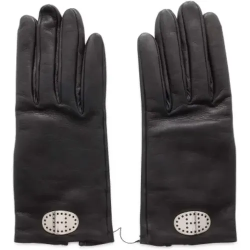 Pre-owned Accessories, female, , Size: ONE SIZE Pre-owned Leather gloves - Hermès Vintage - Modalova