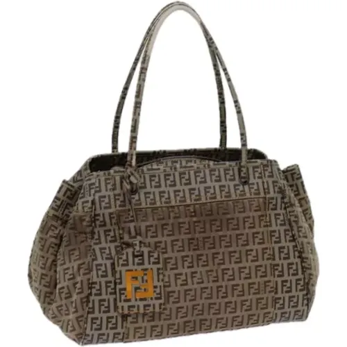 Pre-owned Handbags, female, , Size: ONE SIZE Pre-owned Canvas handbags - Fendi Vintage - Modalova