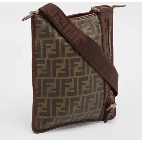 Pre-owned Cross Body Bags, male, , Size: ONE SIZE Pre-owned Canvas travel-bags - Fendi Vintage - Modalova