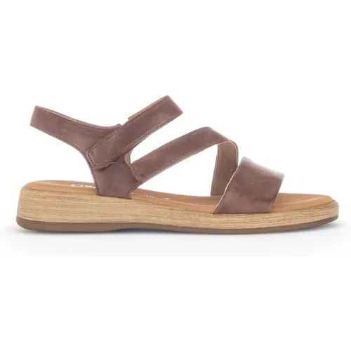 Moderne Bequeme Ledersandalen , Damen, Größe: 38 1/2 EU - Gabor - Modalova