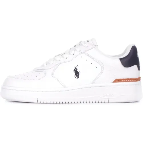 Sneakers, male, , Size: 8 US Masters Leather Sneakers - Ralph Lauren - Modalova