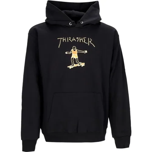 Hoodies, male, , Size: M /Brown Hoodie Long Sleeve Sweatshirt - Thrasher - Modalova