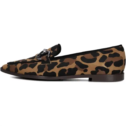 Elegante Slip-On Schuhe mit Leopardenmuster - Stefano Lauran - Modalova