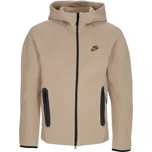 Tech Fleece Full-zip Hoodie Khaki/Schwarz , Herren, Größe: L - Nike - Modalova