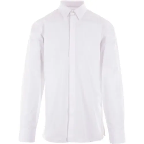 Cotton Poplin Shirt with 4G Embroidery , male, Sizes: L, M, S, 2XL, XL - Givenchy - Modalova