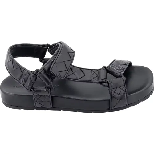 Leather Sandals with Adjustable Strap , male, Sizes: 6 UK, 10 UK - Bottega Veneta - Modalova