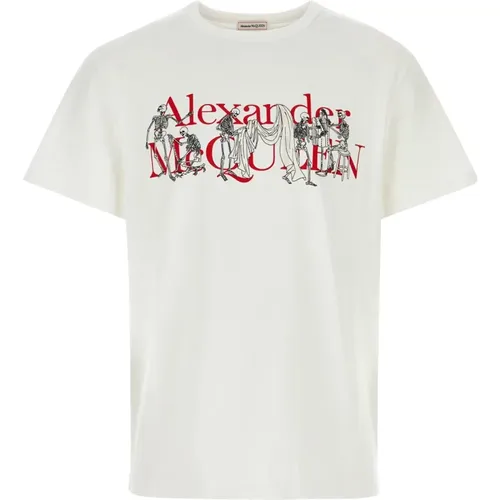 T-Shirts, male, , Size: S Casual Cotton T-Shirt - alexander mcqueen - Modalova