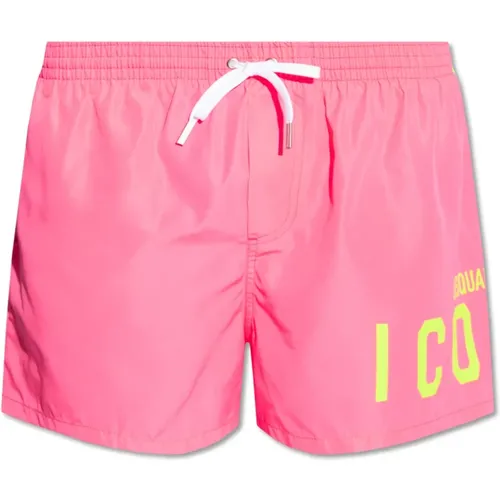 Swimming shorts with logo , male, Sizes: L, XL, M, S, XS - Dsquared2 - Modalova