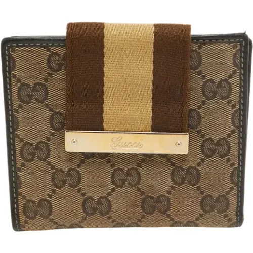 Pre-owned Coated canvas wallets , female, Sizes: ONE SIZE - Gucci Vintage - Modalova