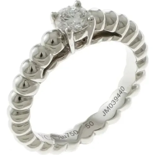 Pre-owned Jewellery, female, , Size: ONE SIZE Pre-owned Platinum rings - Van Cleef & Arpels Pre-owned - Modalova