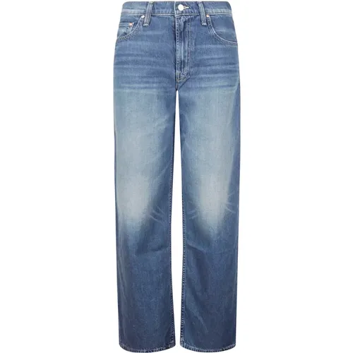 Mid Rise Spinner Zip Sneak Jeans , female, Sizes: W27, W25, W29, W26, W24 - Mother - Modalova