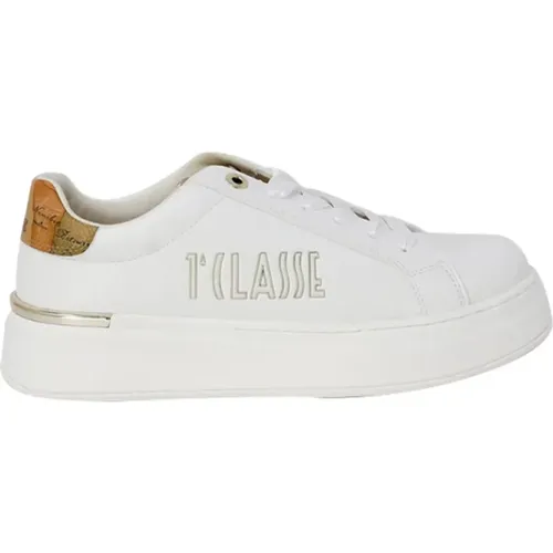 Weiße Sneakers Stilvolles Design , Damen, Größe: 36 EU - Alviero Martini 1a Classe - Modalova