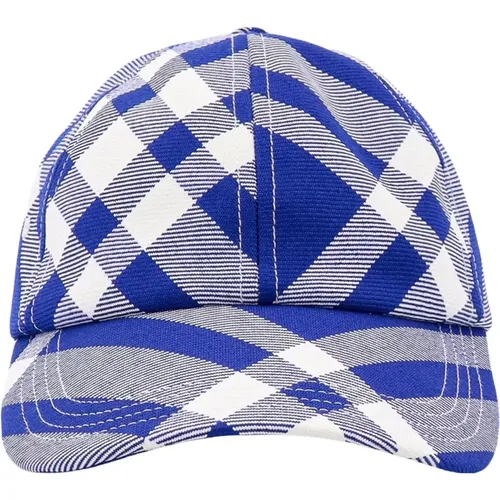 Check Wool Blend Hat , male, Sizes: L, S - Burberry - Modalova