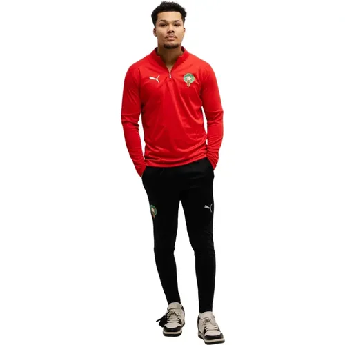 Training Sets, male, , Size: M Morocco Teamfinal Training Suit Red 2025/2026 - Puma - Modalova