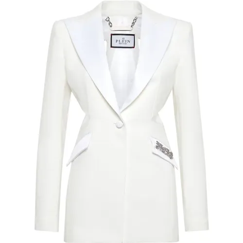 Stylish Blazer with Unique Design , female, Sizes: M, S - Philipp Plein - Modalova