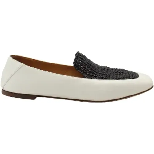 Pre-owned Flats, female, , Size: 9 1/2 US Pre-owned Leather flats - Chloé Pre-owned - Modalova