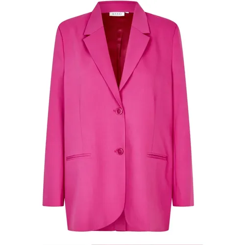 Elegant Blazer in Fuchsia , female, Sizes: L, XL, S - Masai - Modalova