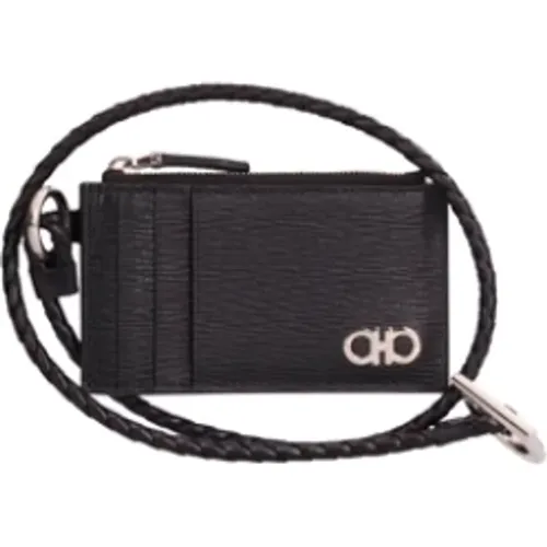 Wallets & Cardholders, male, , Size: ONE SIZE Card Holder - Ferragamo - Modalova