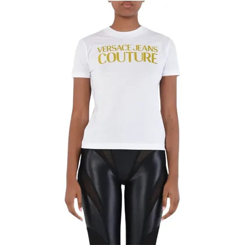 T-Shirts , female, Sizes: XS, S, L, M - Versace Jeans Couture - Modalova