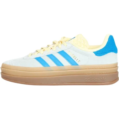 Blaue und gelbe Gazelle Bold Sneakers , Damen, Größe: 38 2/3 EU - adidas Originals - Modalova