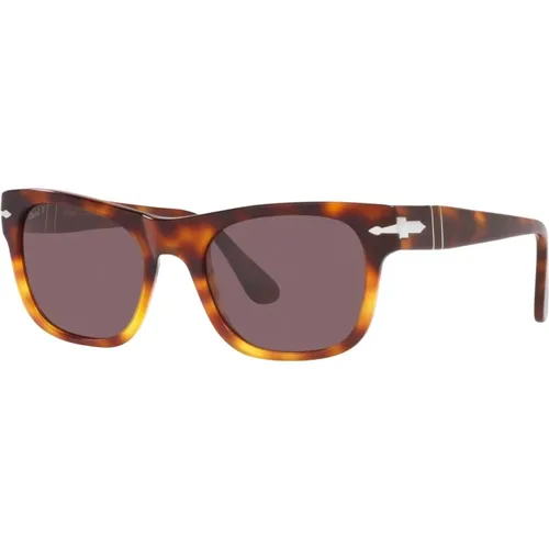 Shaded Tortoise/Violet Sunglasses , unisex, Sizes: 52 MM - Persol - Modalova