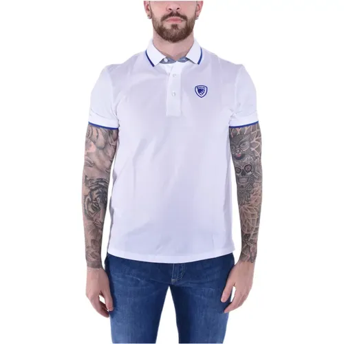 Short Sleeve Cotton Polo Shirt , male, Sizes: S, 2XL, M, XL, L - Blauer - Modalova