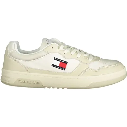 Polyester Sneaker , Herren, Größe: 42 EU - Tommy Hilfiger - Modalova