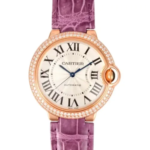 Pre-owned Watches, female, , Size: ONE SIZE Pre-owned Leather watches - Cartier Vintage - Modalova