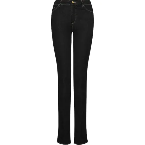 High-waisted Regular Fit Denim Jeans , female, Sizes: W27, W32, W26 - Emporio Armani - Modalova