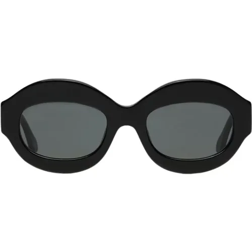 Vintage-Style Italienische Sonnenbrille mit Kontrastgläsern , Damen, Größe: ONE Size - Marni - Modalova