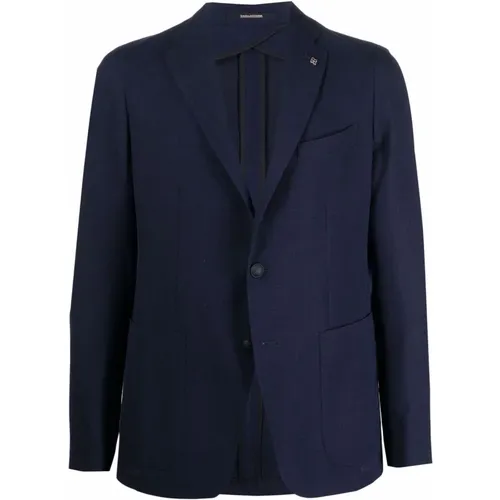 Blazers, male, , Size: 4XL Buttoned Blazer - Tagliatore - Modalova