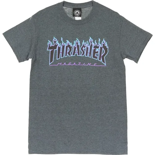 T-Shirts, male, , Size: XL Flame Tee Mens T-Shirt - Thrasher - Modalova