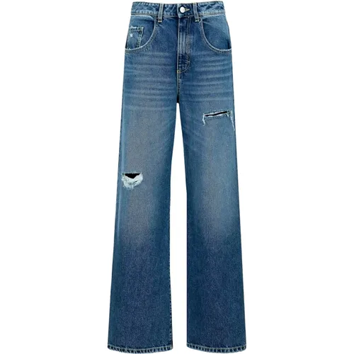 Weite Jeans mit Destroyed Look , Damen, Größe: W25 - Icon Denim - Modalova