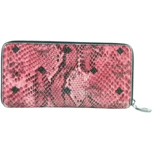 Pre-owned Wallets, female, , Size: ONE SIZE Pre-owned Coated canvas wallets - MCM Pre-owned - Modalova