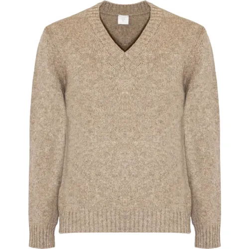 V-neck Knitwear, male, , Size: L Wool V-Neck Sweater - Eleventy - Modalova