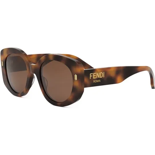 Redonda Sunglasses , female, Sizes: 51 MM - Fendi - Modalova