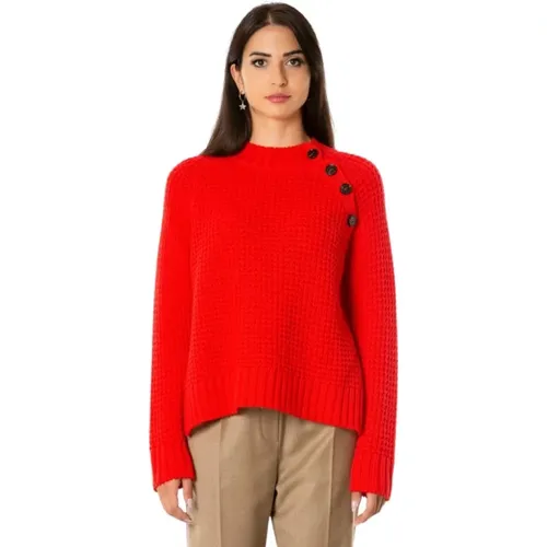 Buttoned Sweater - Ruby , female, Sizes: S - Max Mara Weekend - Modalova